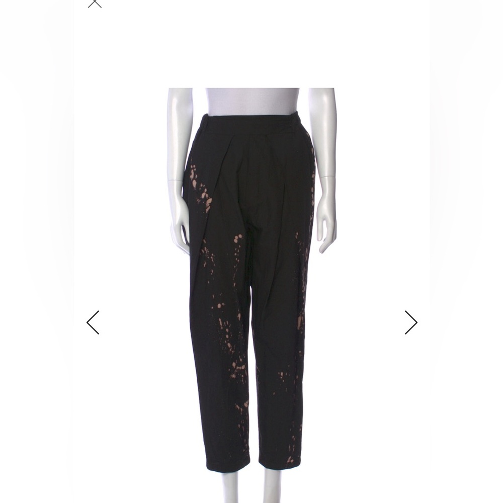 Collection Privee? Black Splatter Print Pants